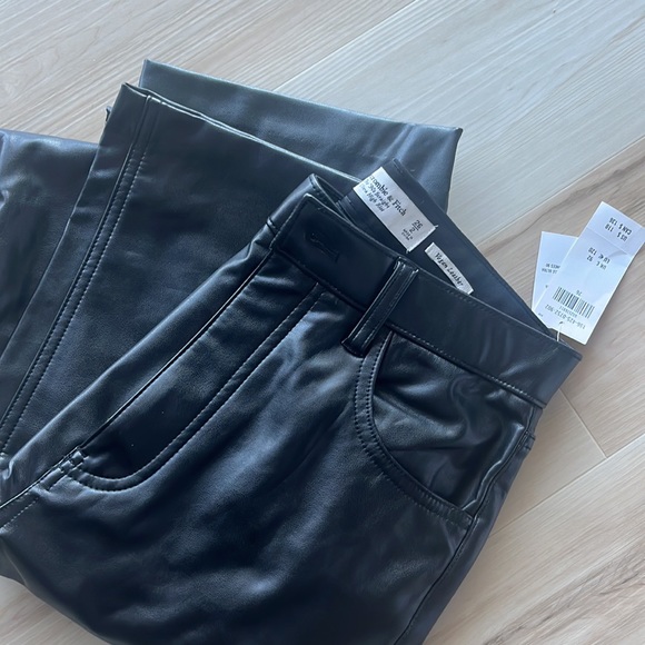 Abercrombie and Fitch Leather Pants - Picture 1 of 14